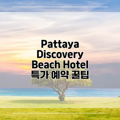 Pattaya Discovery Beach Hotel 특가 예약 꿀팁