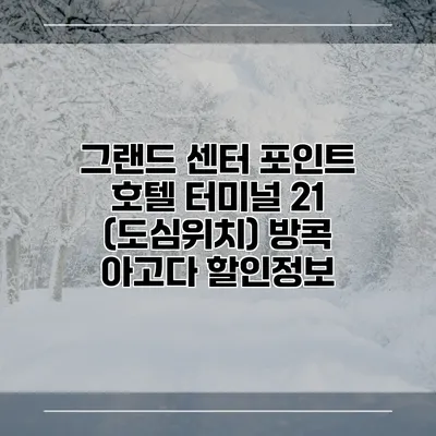 그랜드 센터 포인트 호텔 터미널 21 (도심위치) 방콕 아고다 할인정보