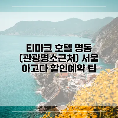 티마크 호텔 명동 (관광명소근처) 서울 아고다 할인예약 팁
