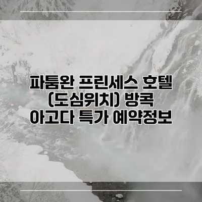 파툼완 프린세스 호텔 (도심위치) 방콕 아고다 특가 예약정보